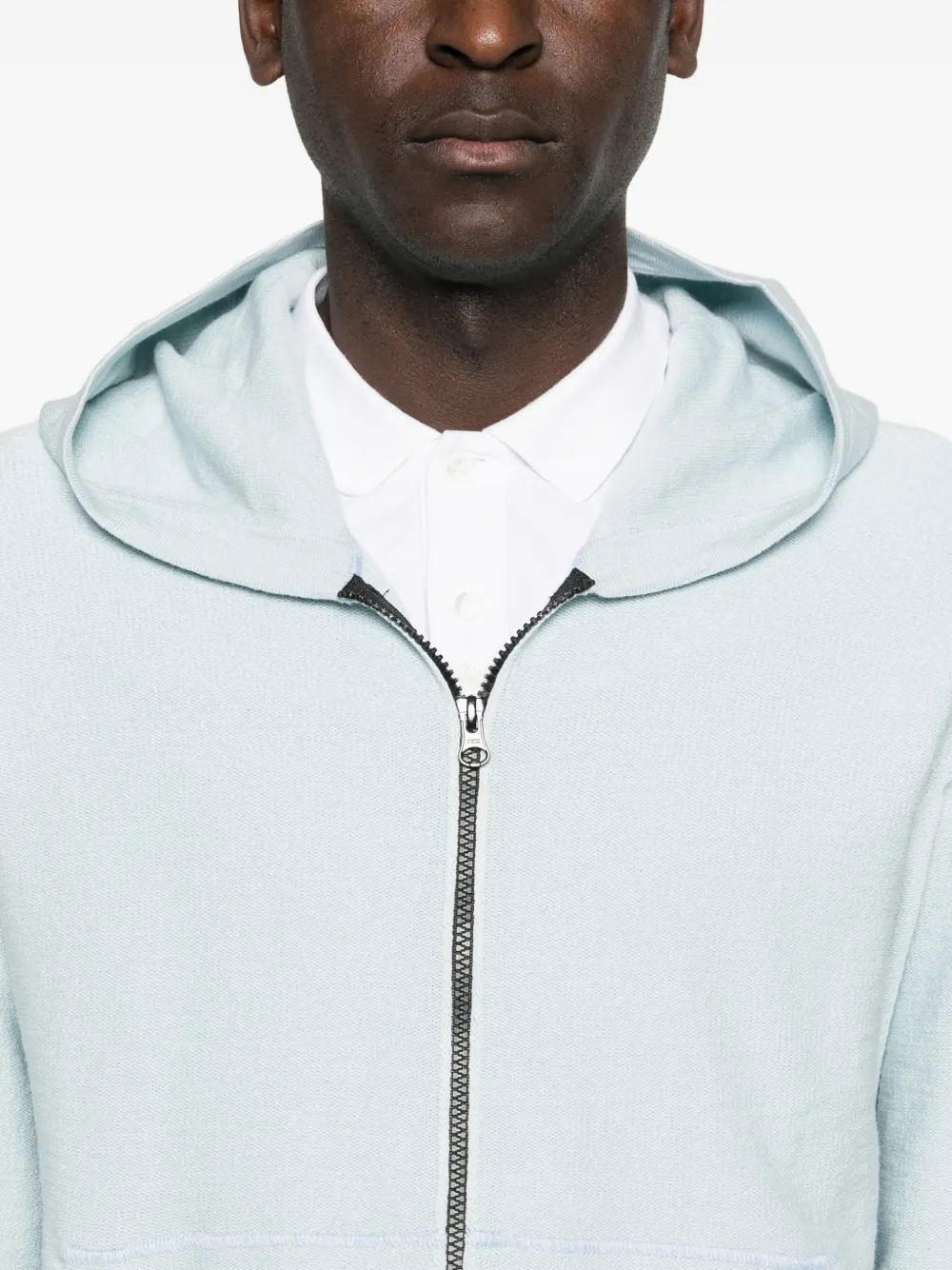 Stone Island Hoodie met rits Blauw