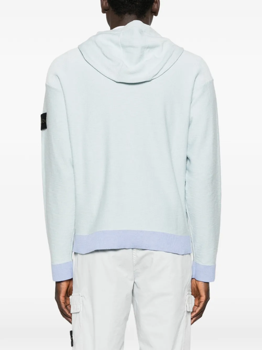 Stone Island Hoodie met rits Blauw