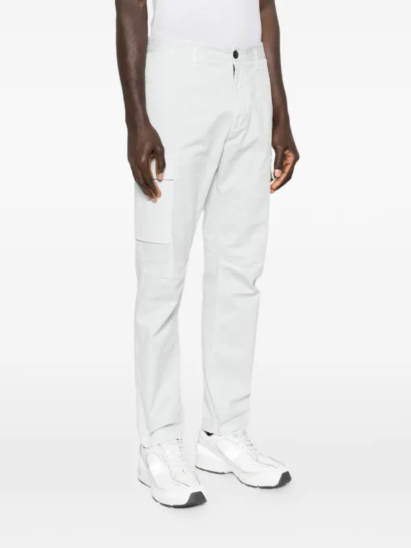 Stone Island ロゴパッチ カーゴパンツ | ブルー | FARFETCH JP