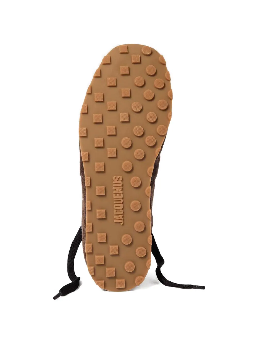Jacquemus The Tennis croc-effect suede sneakers Bruin