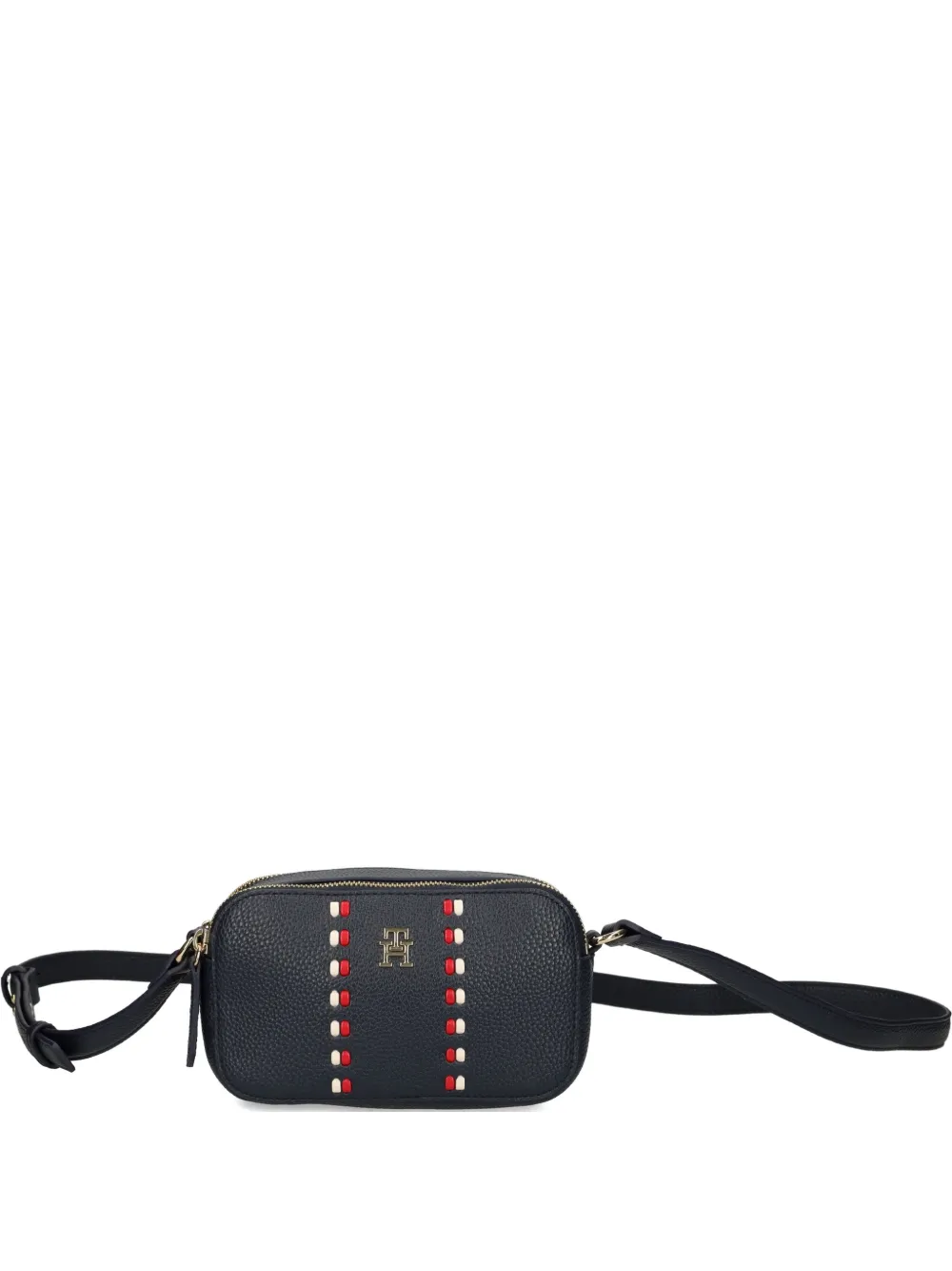 Tommy Hilfiger logo stripe satchel - Nero