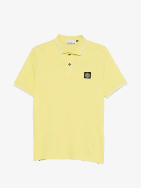 Stone Island 2200010 organic cotton piqué with stretch polo