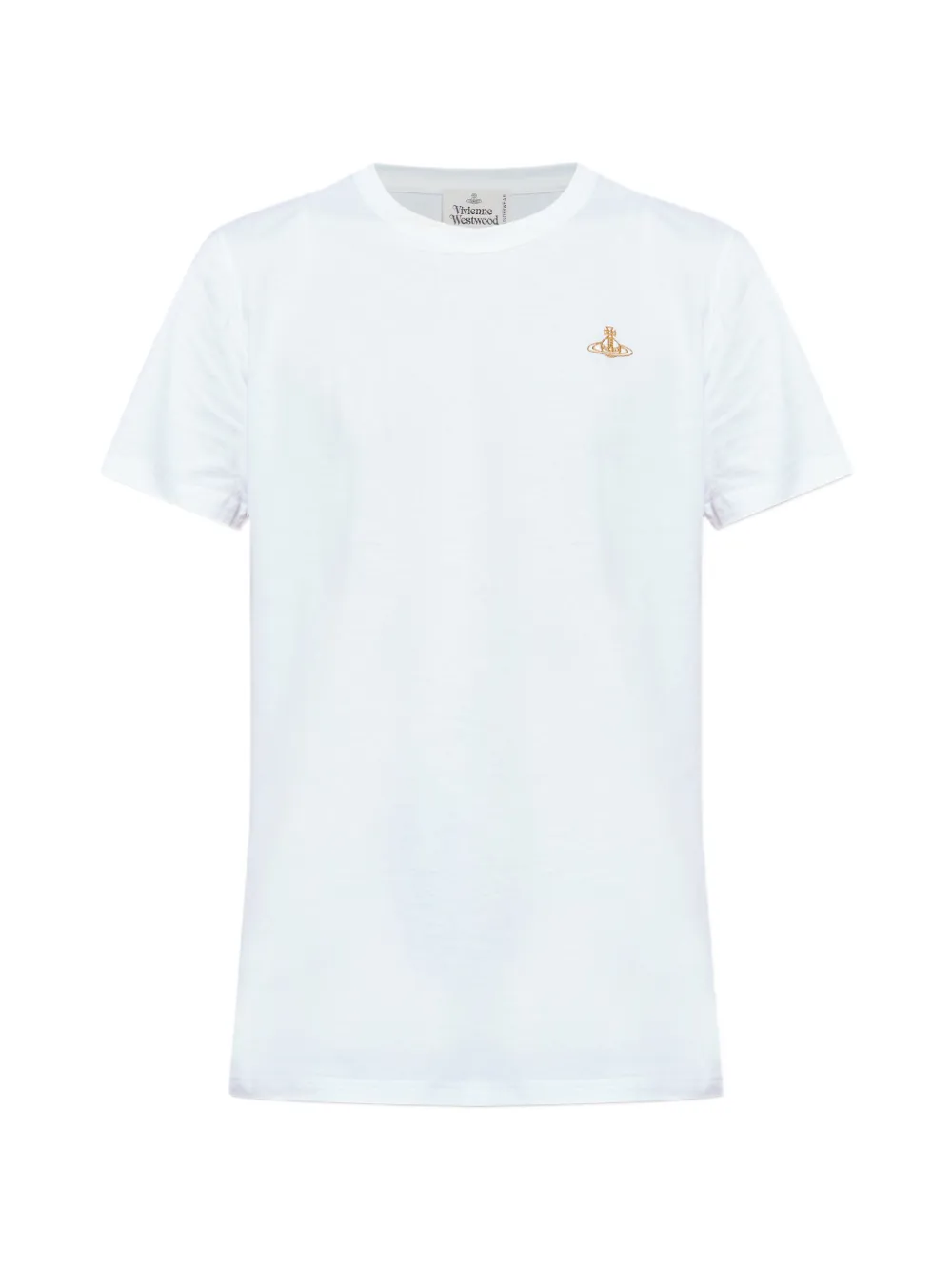 Vivienne Westwood T-shirt con logo ricamato - Bianco