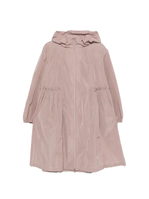 Herno ruffled-trim hooded parka 