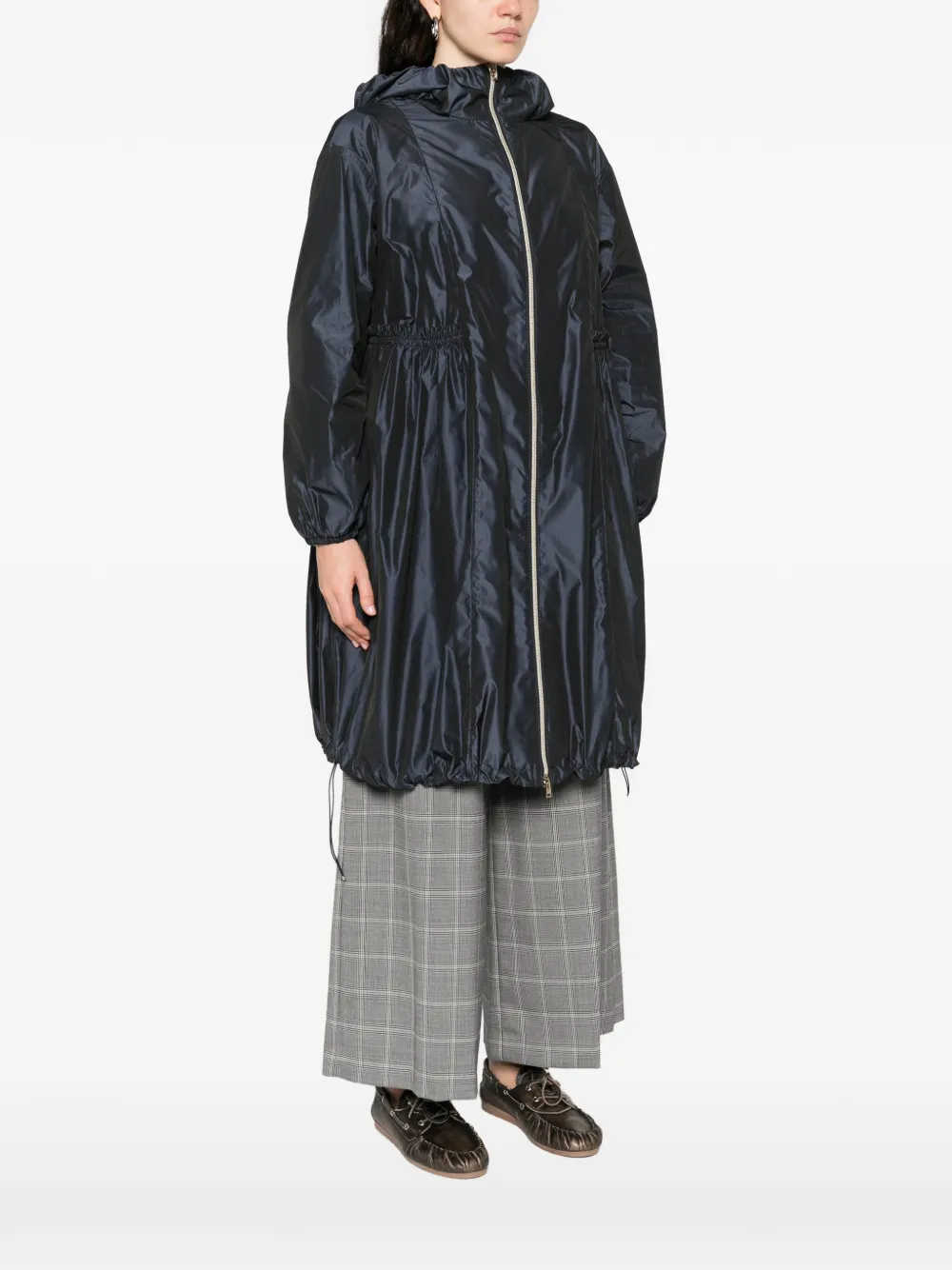  Herno Zip-up Hooded Parka - Blue 