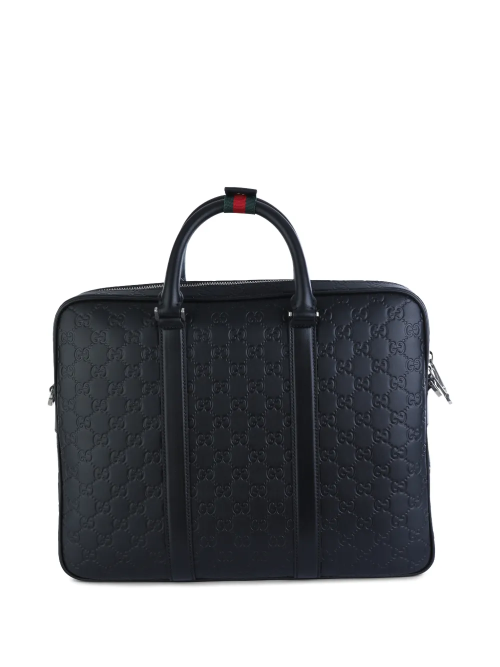 Gucci GG embossed handle briefcase