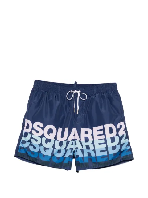 DSQUARED2 short de bain à logo imprimé
