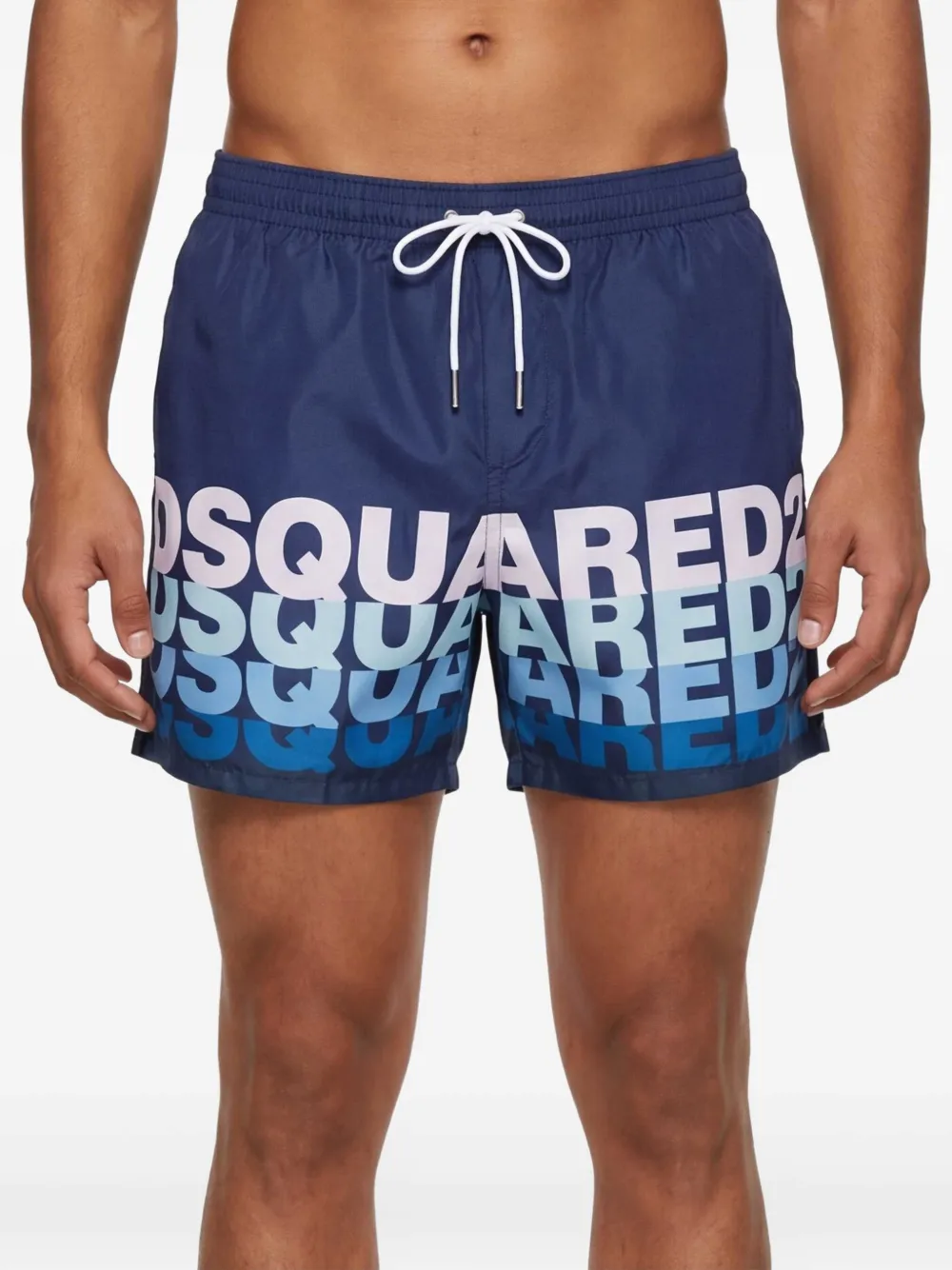 DSQUARED2 Zwembroek met logoprint Blauw