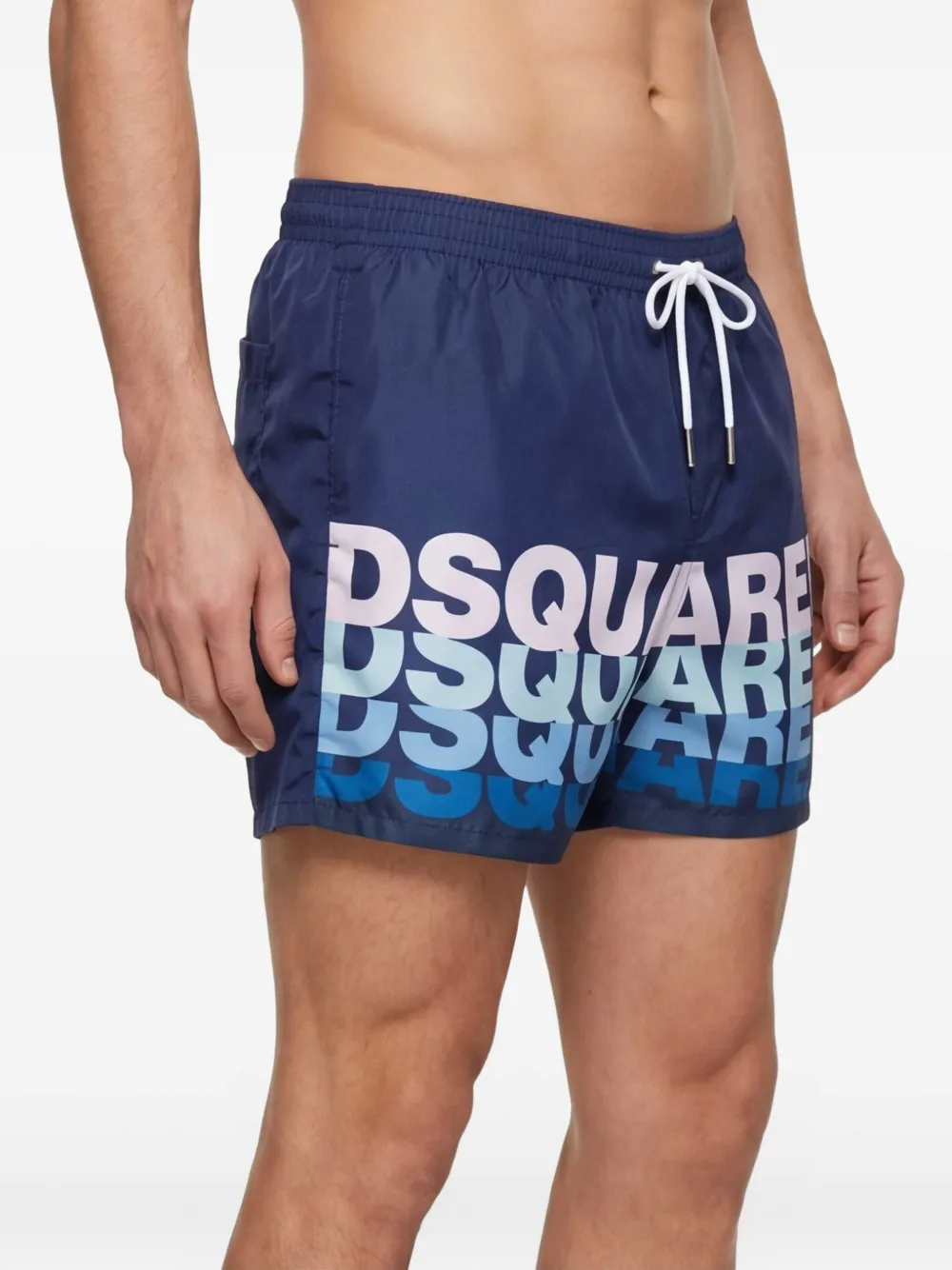 DSQUARED2 Zwembroek met logoprint Blauw