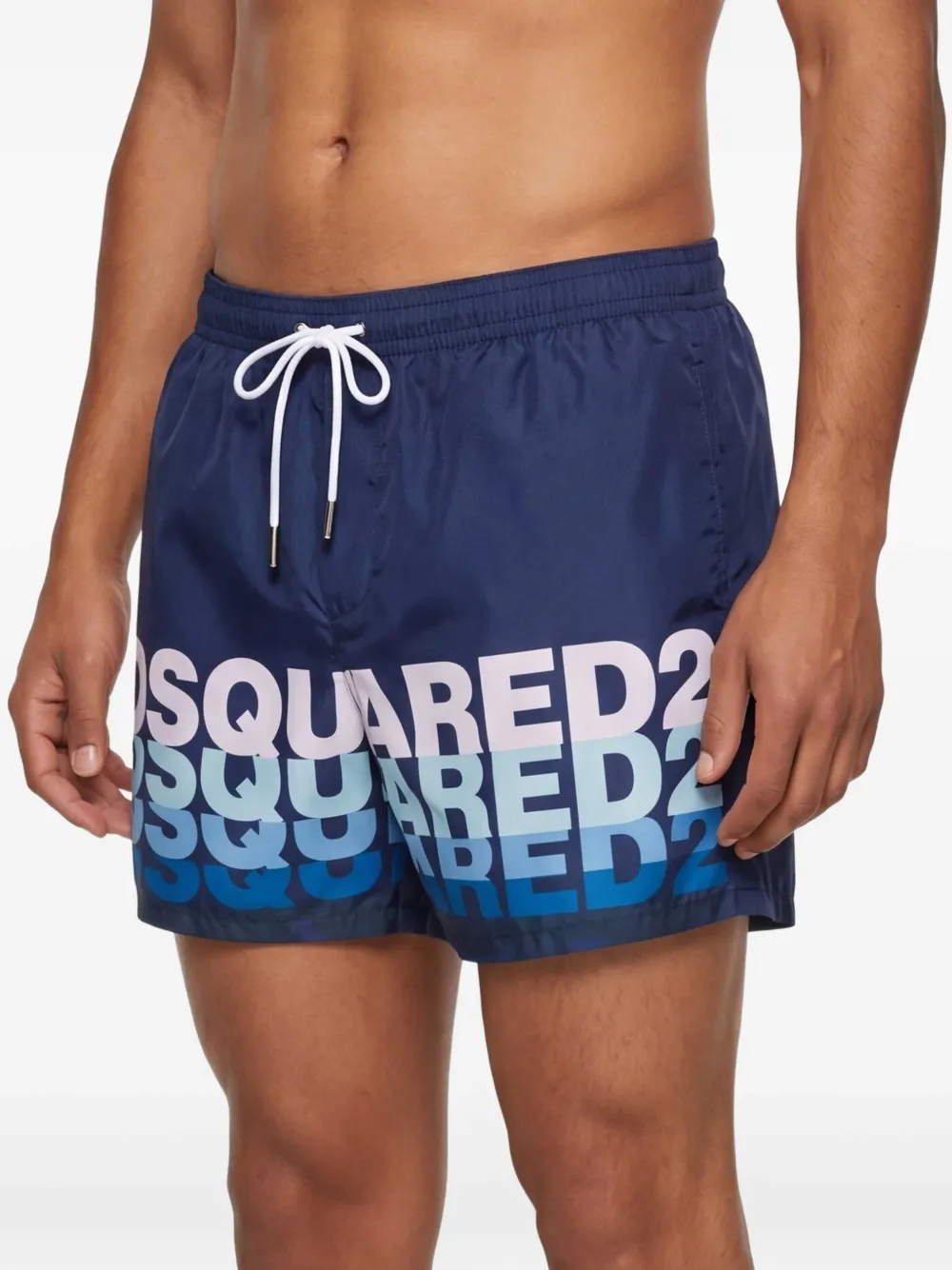 DSQUARED2 Zwembroek met logoprint Blauw