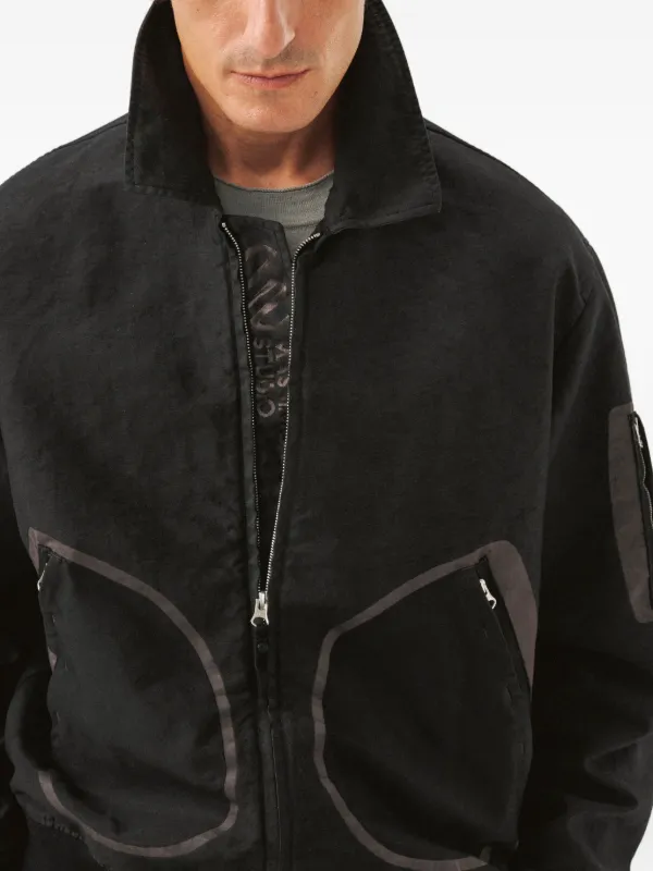 Massimo Osti Studio Zip Pockets Jacket | Black | FARFETCH