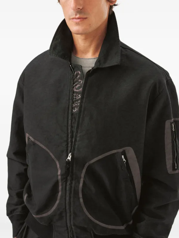Massimo Osti Studio Zip Pockets Jacket | Black | FARFETCH