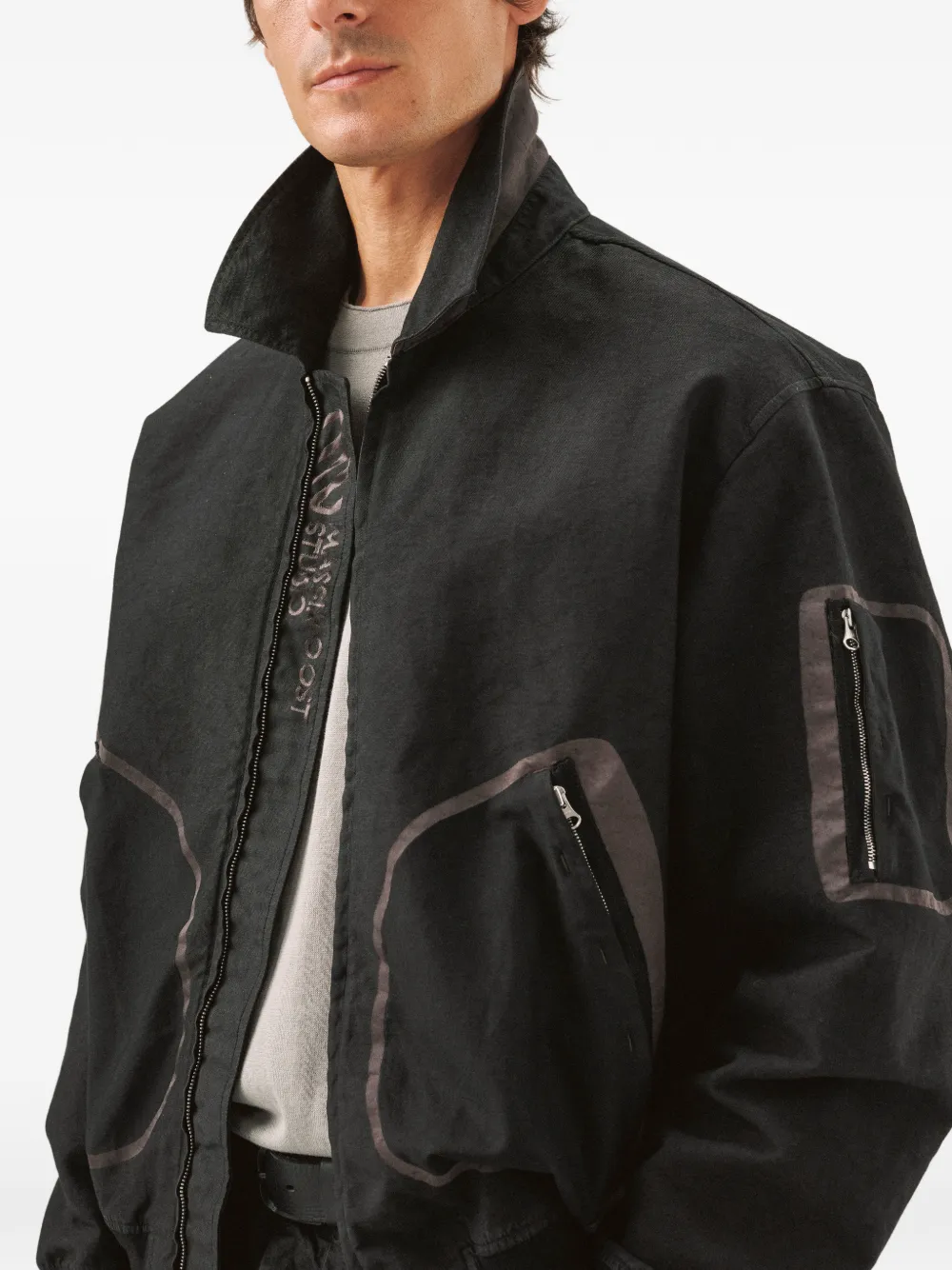 Massimo Osti Studio Zip Pockets Jacket | Black | FARFETCH