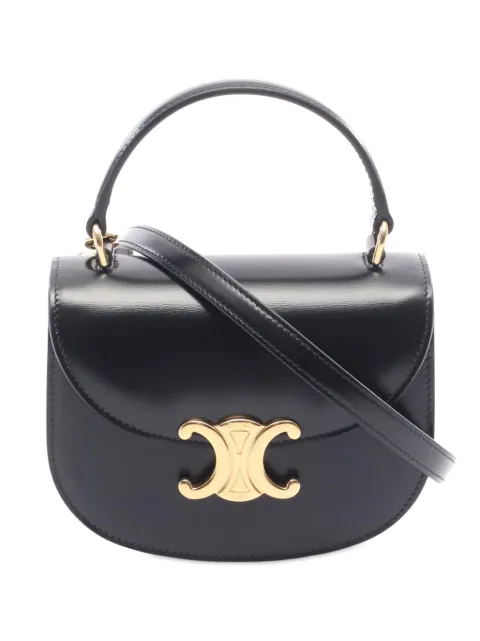 Celine Pre-Owned 2000-2025 Mini Shiny Calfskin Besace Clea satchel