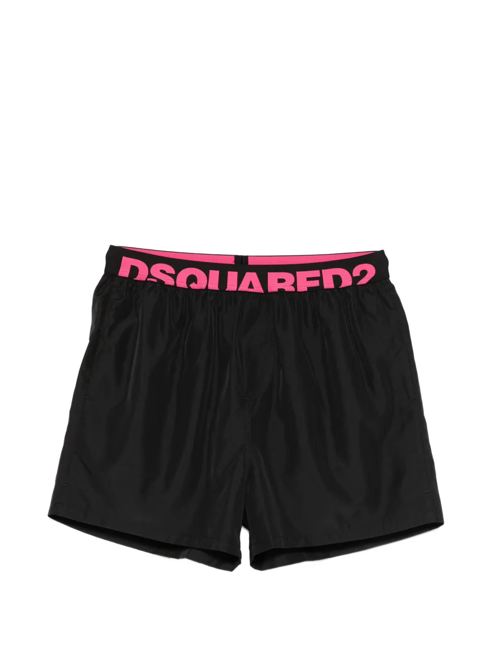 DSQUARED2 Badeshorts mit Logo-Bund - Schwarz