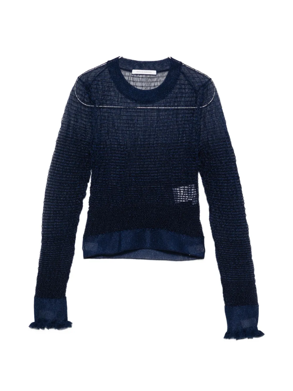 Cecilie Bahnsen ruffled top - Blu