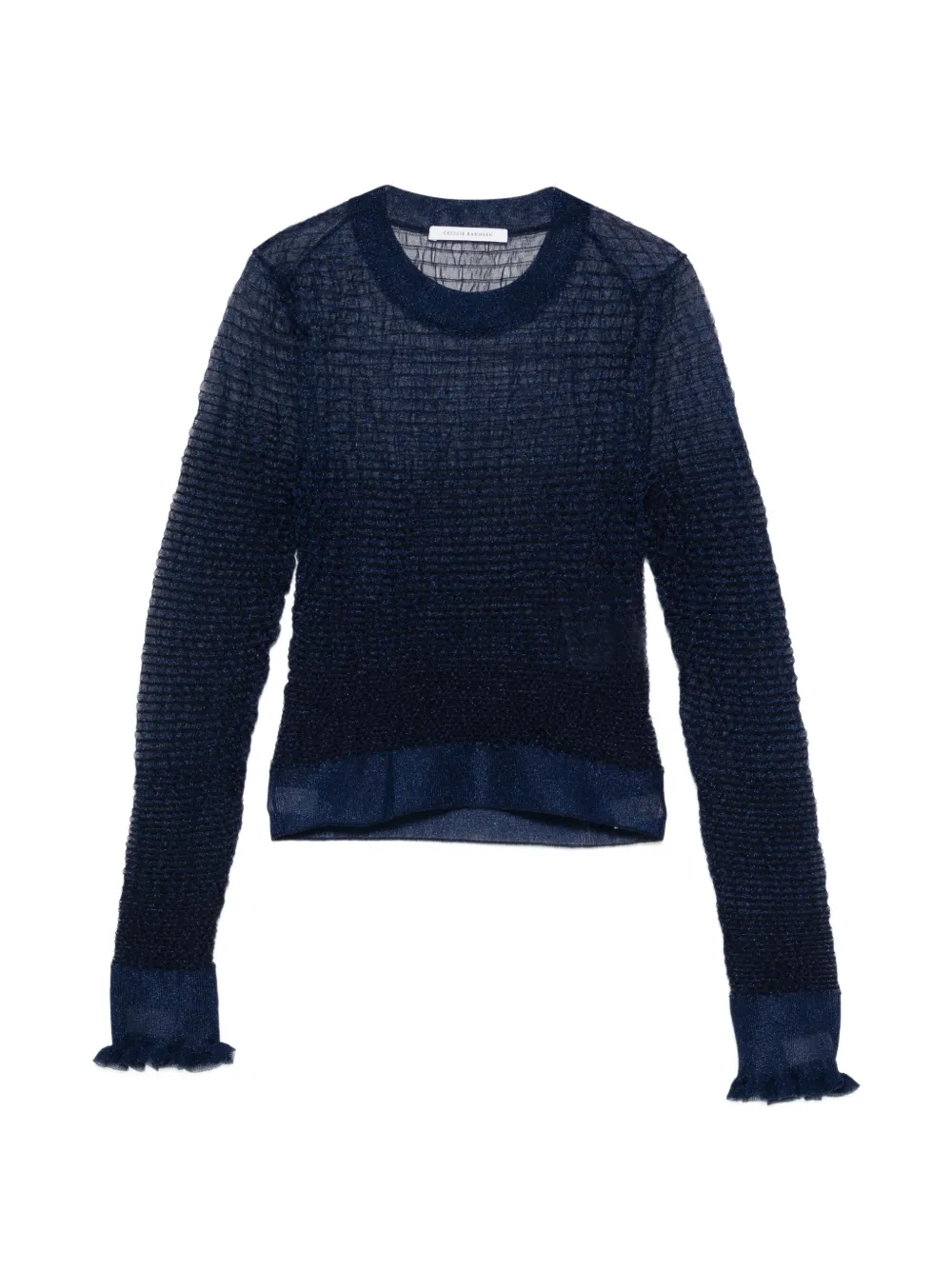 Cecilie Bahnsen ruffled top - Blu