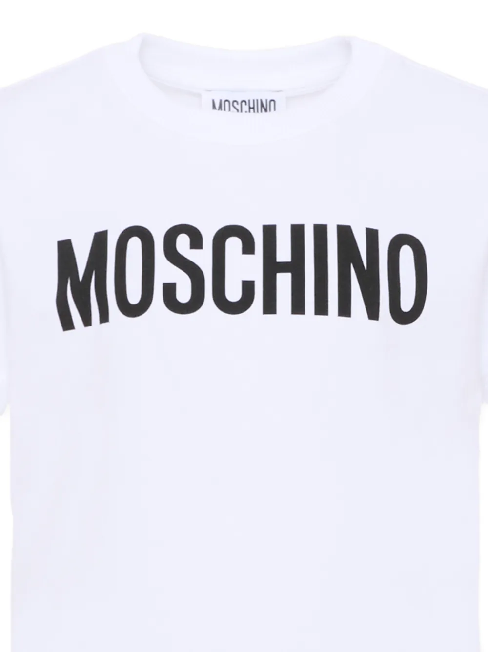 Moschino Kids T-shirt met logo Wit