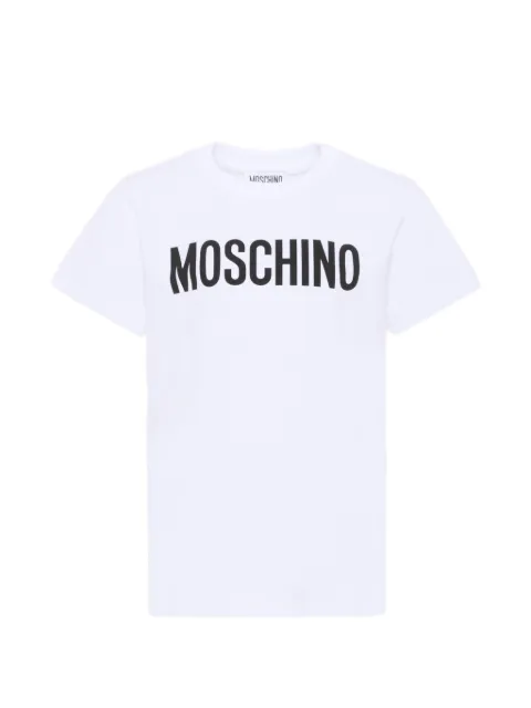 Moschino Kids playera con logo estampado