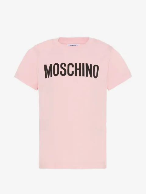 Moschino Kids playera con logo estampado
