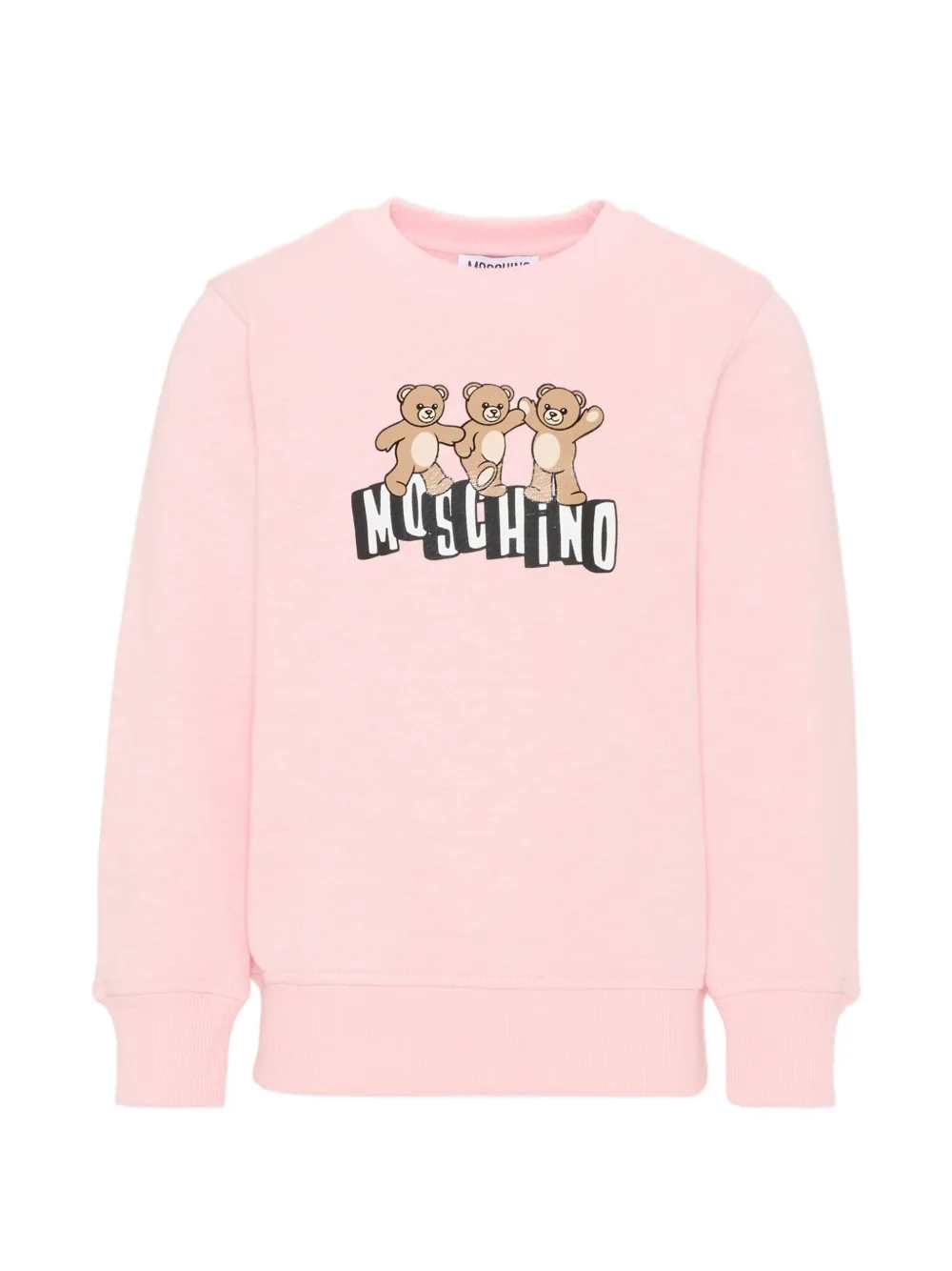 Moschino Kids teddy logo sweater - Pink