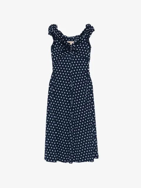 Michael Kors vestido midi con estampado de lunares