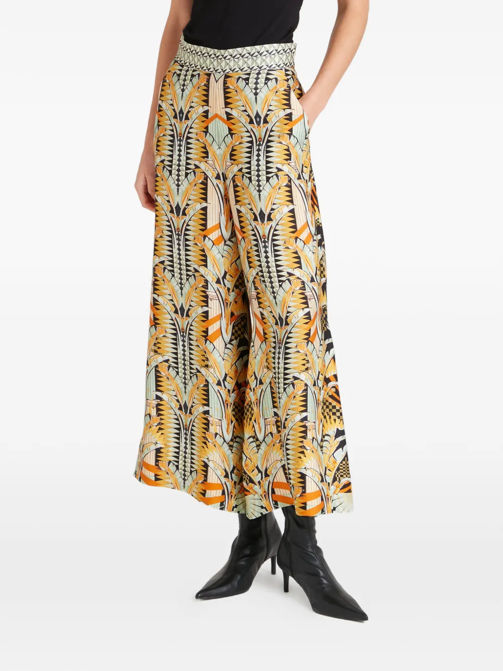 Temperley London Odette broek met print Zwart