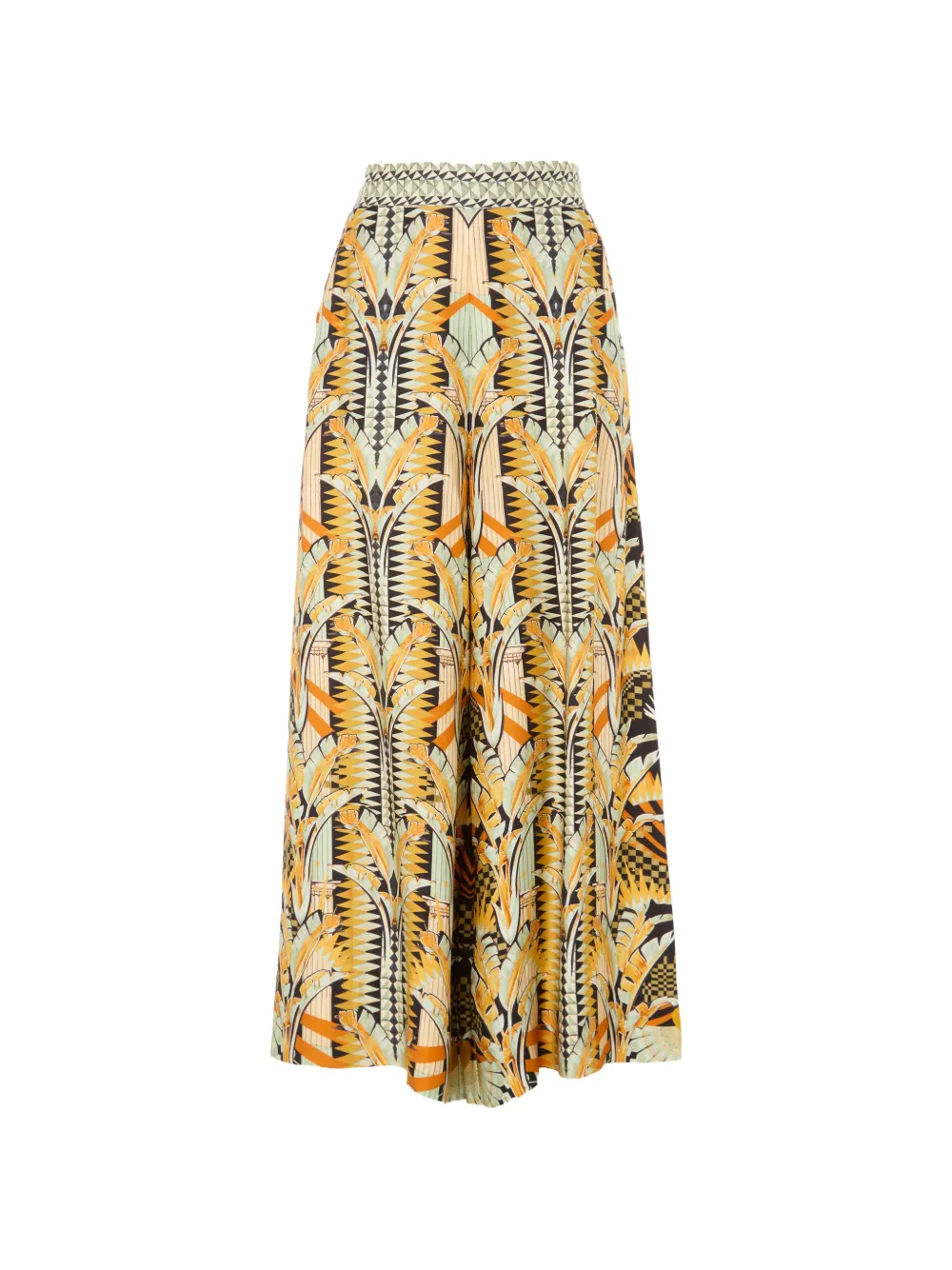 Temperley London Odette printed trousers - Nero