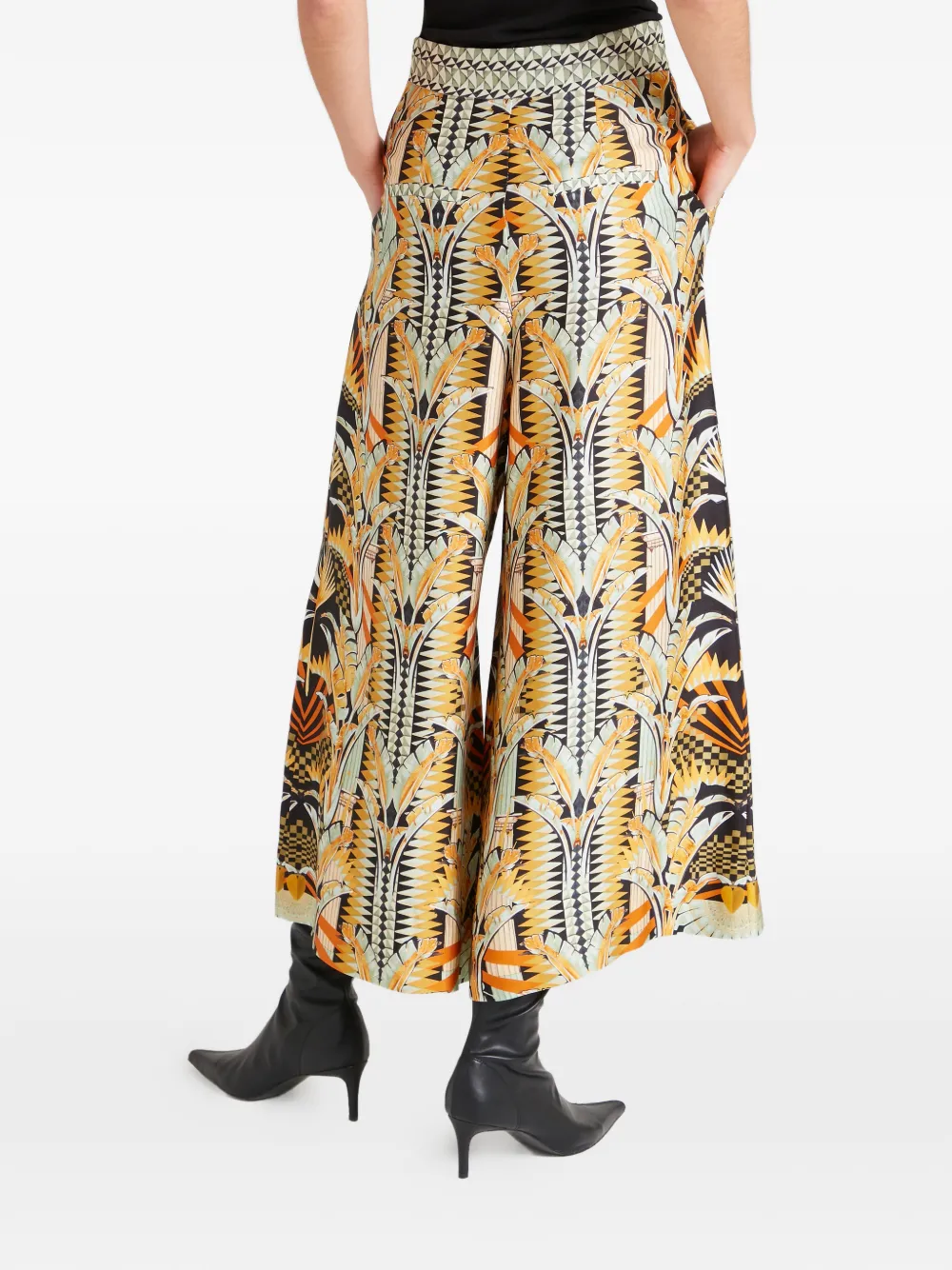 Temperley London Odette broek met print Zwart