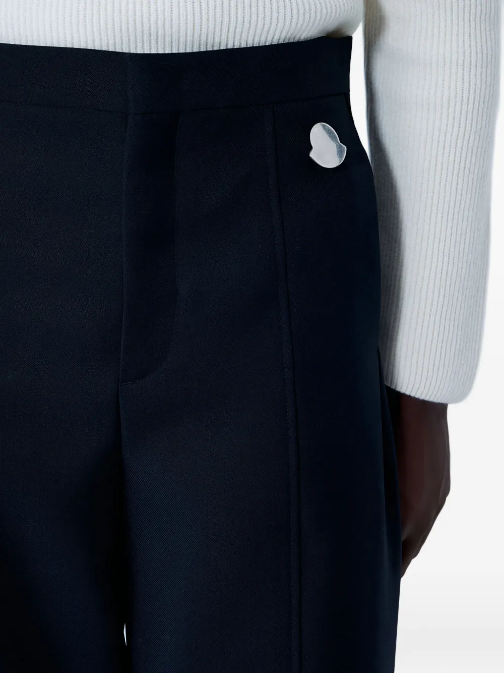 Moncler Broek met logo Zwart