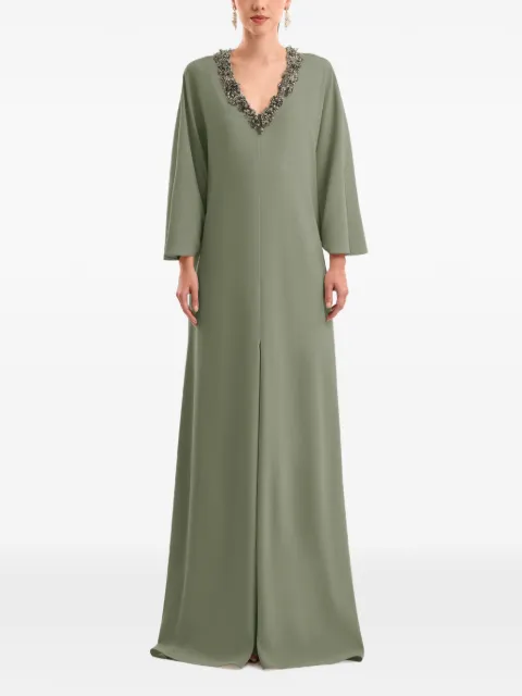 Gemy Maalouf robe longue à détails de perles