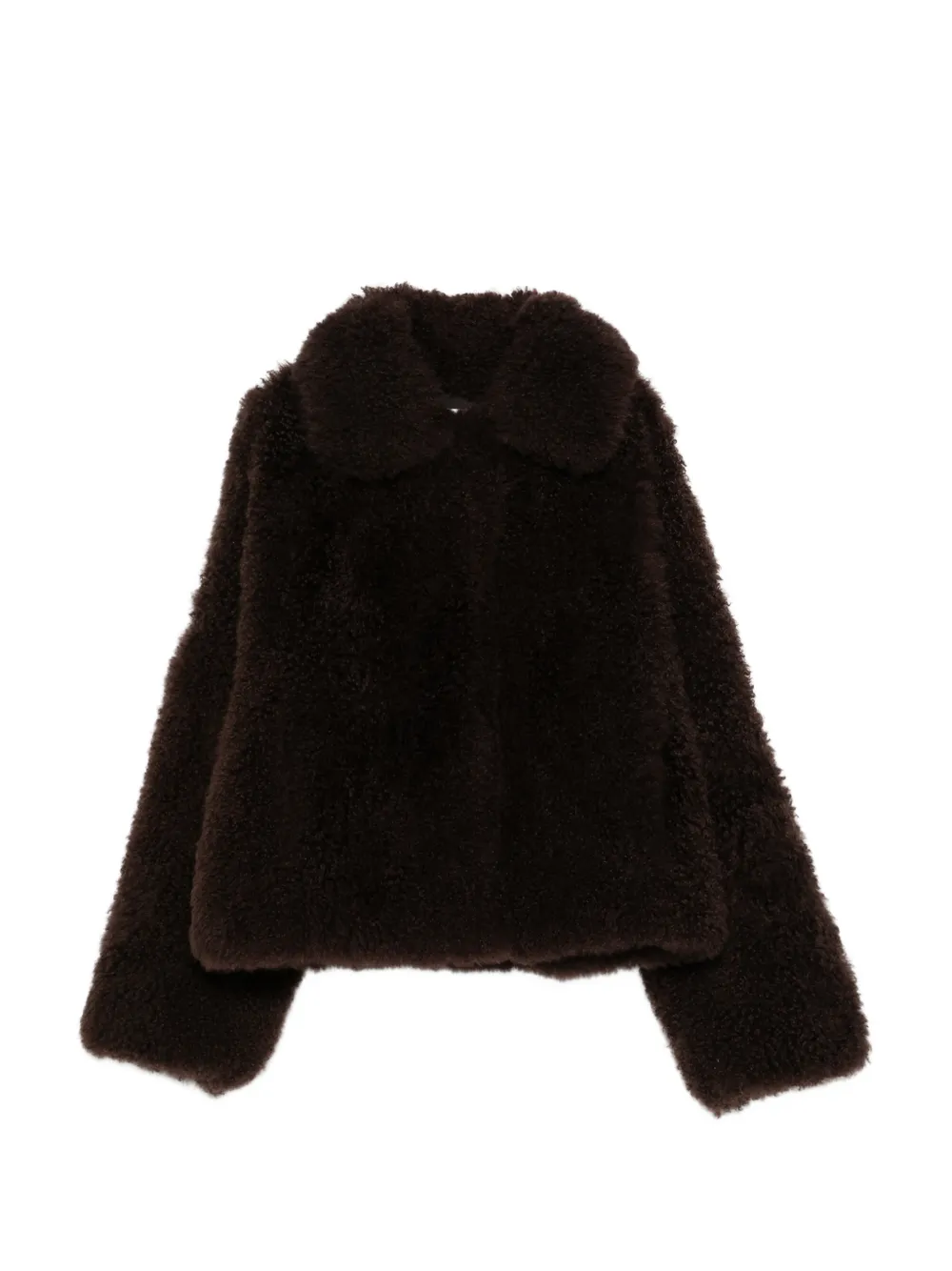 Yves Salomon Giacca in shearling - Marrone