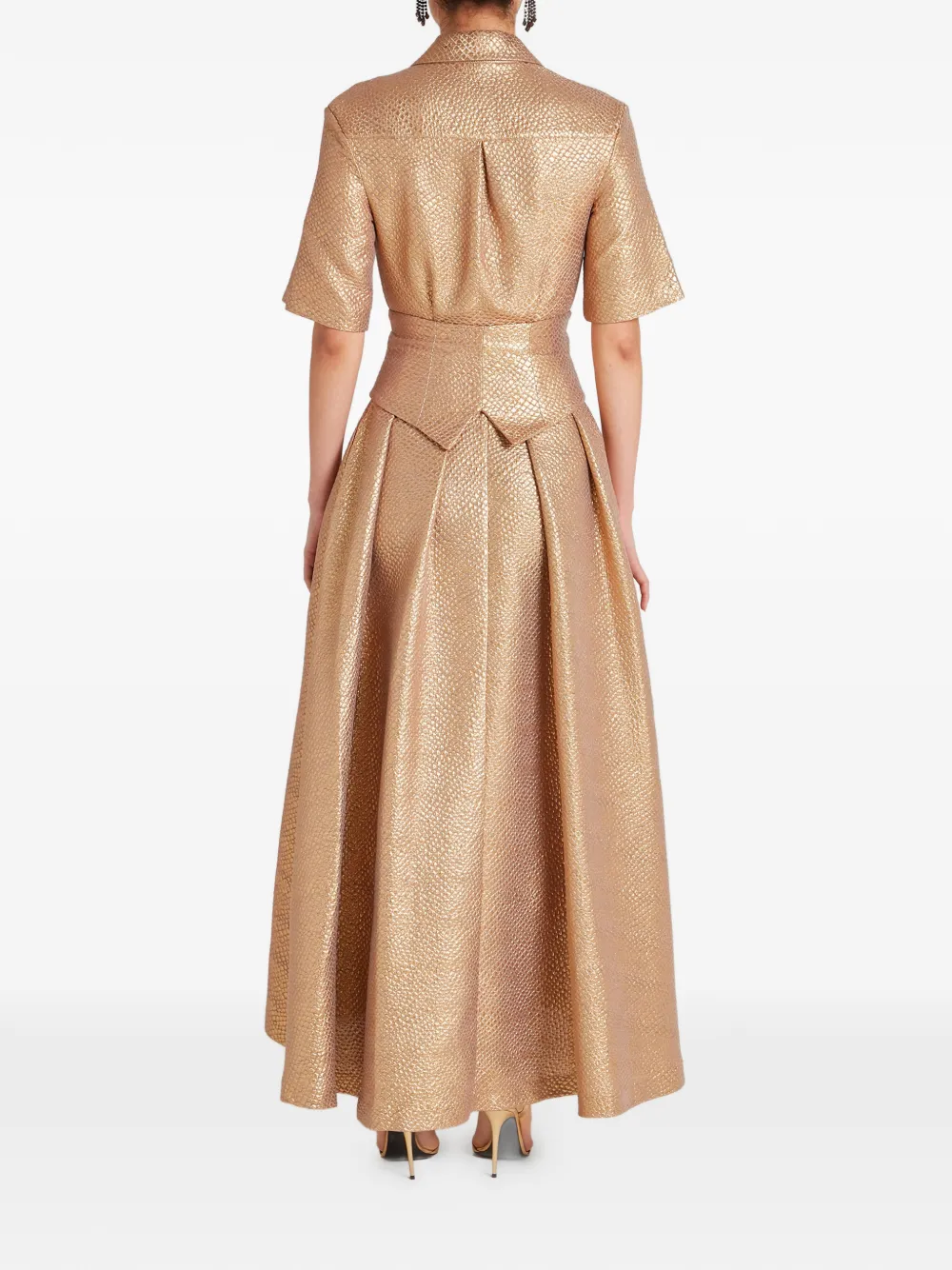 Temperley London Rita blousejurk met knopen Goud