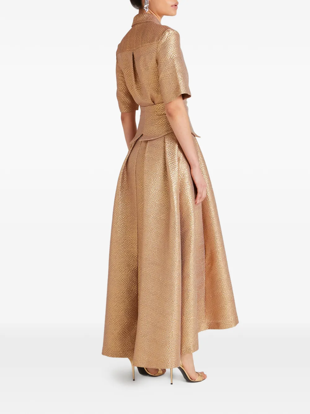 Temperley London Rita blousejurk met knopen Goud