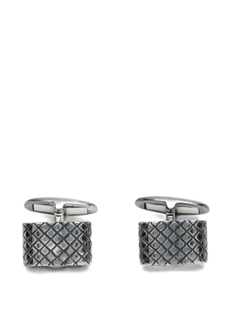 Bottega Veneta Pre-Owned Intrecciato manschettknappar i silver