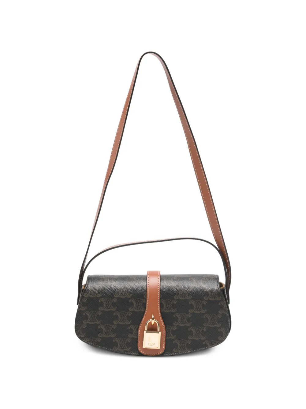 Celine Pre-Owned Borsa Ava con stampa monogramma - Marrone