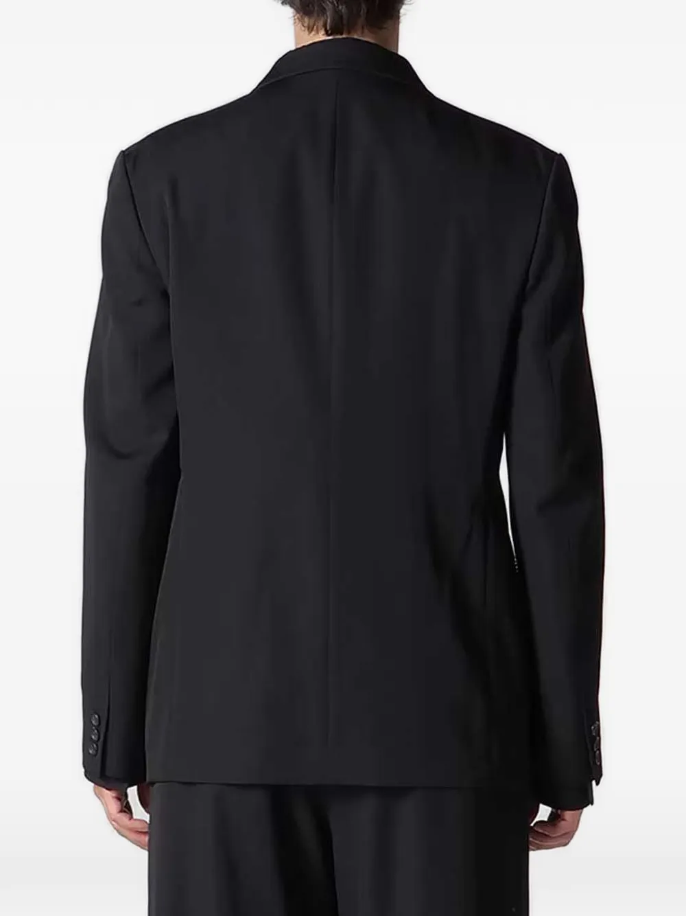  Y's Wool Button Blazer - Black 