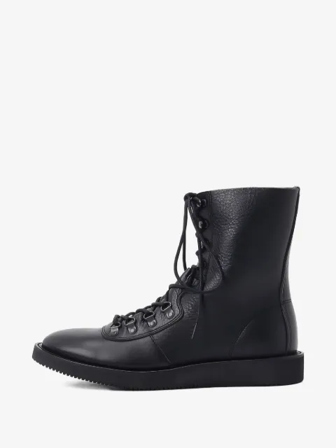 Yohji Yamamoto lace-up leather boots