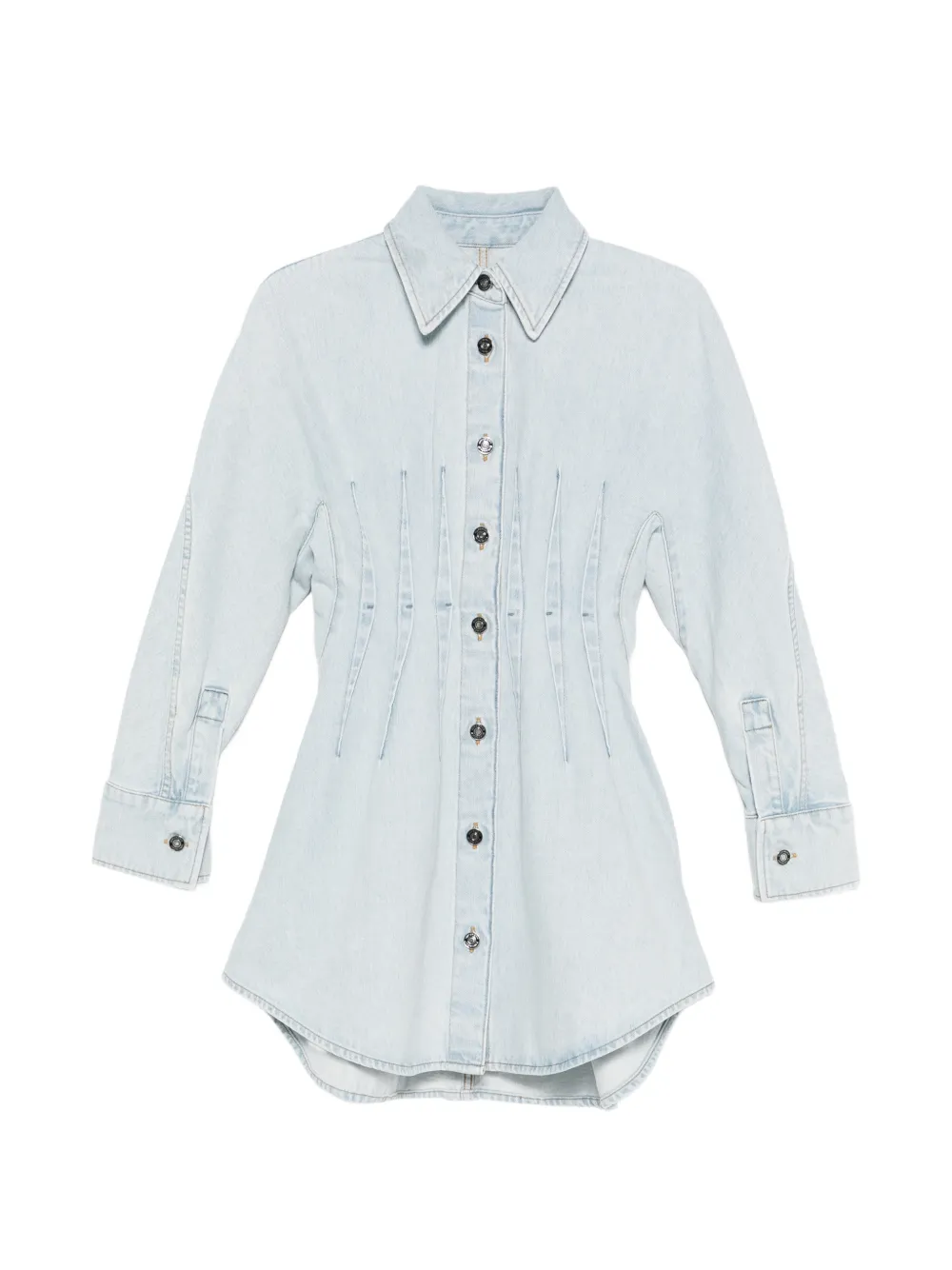 Givenchy buttoned midi denim dress - Blu