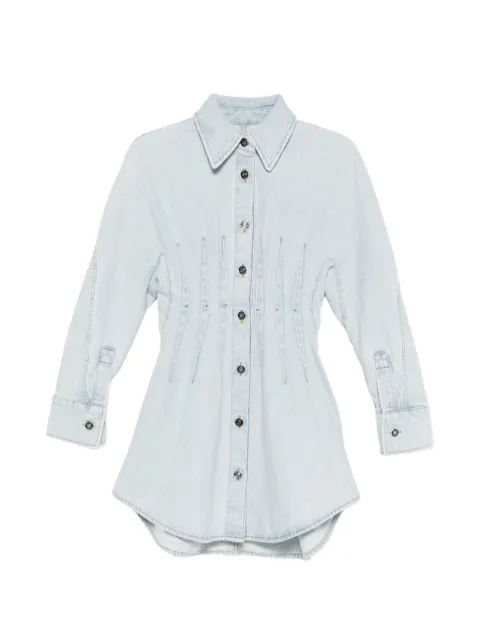 Givenchy vestido midi de mezclilla con botones