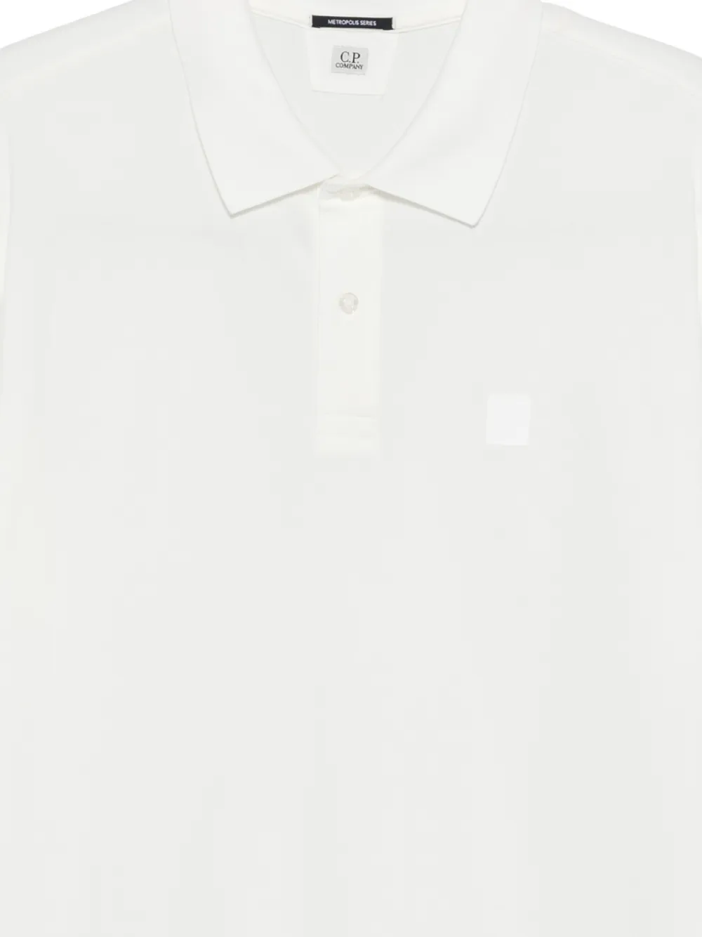 C.P. Company Poloshirt met logopatch en korte mouwen Wit