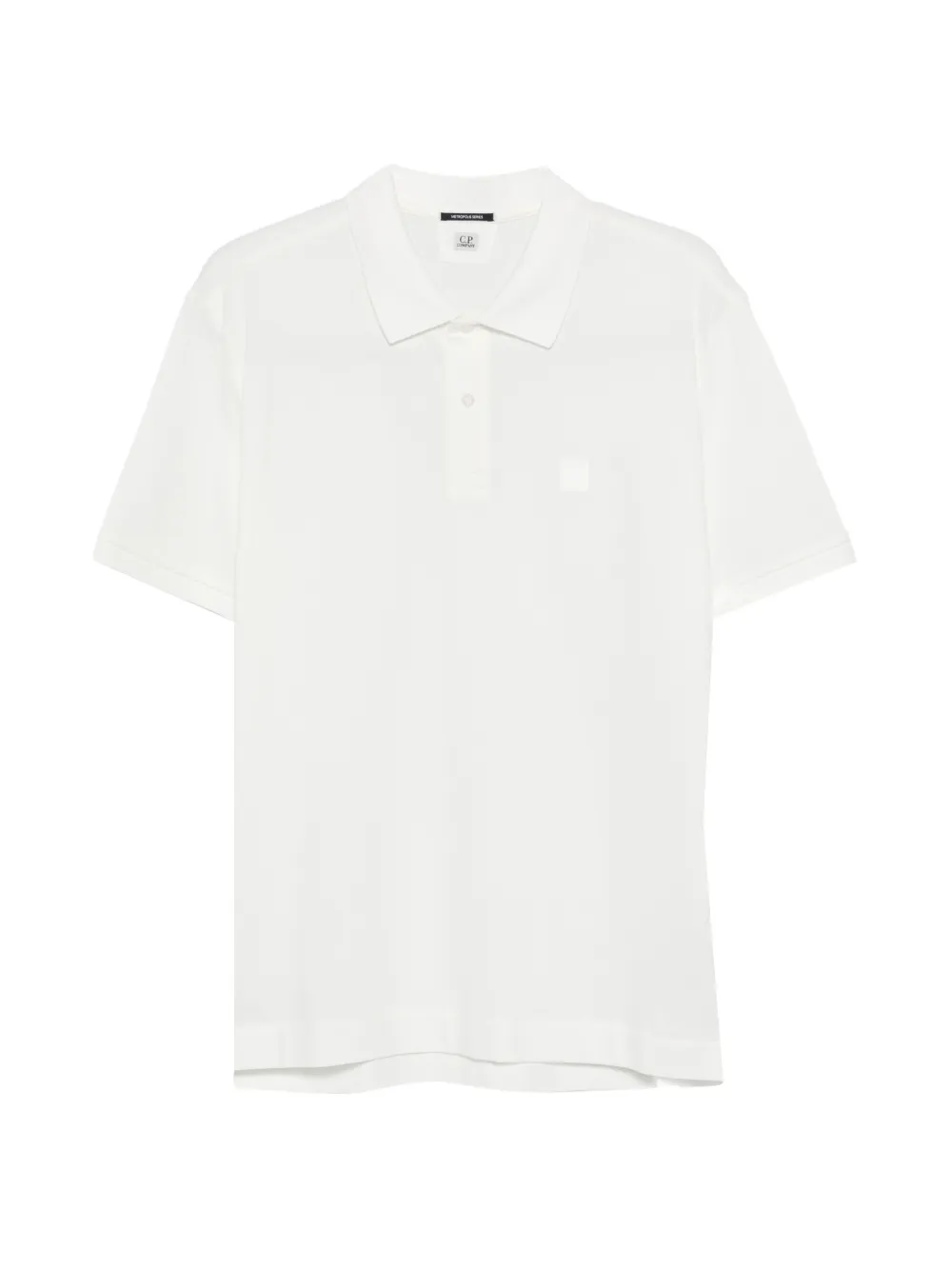 C.P. Company Polo con applicazione logo - Bianco