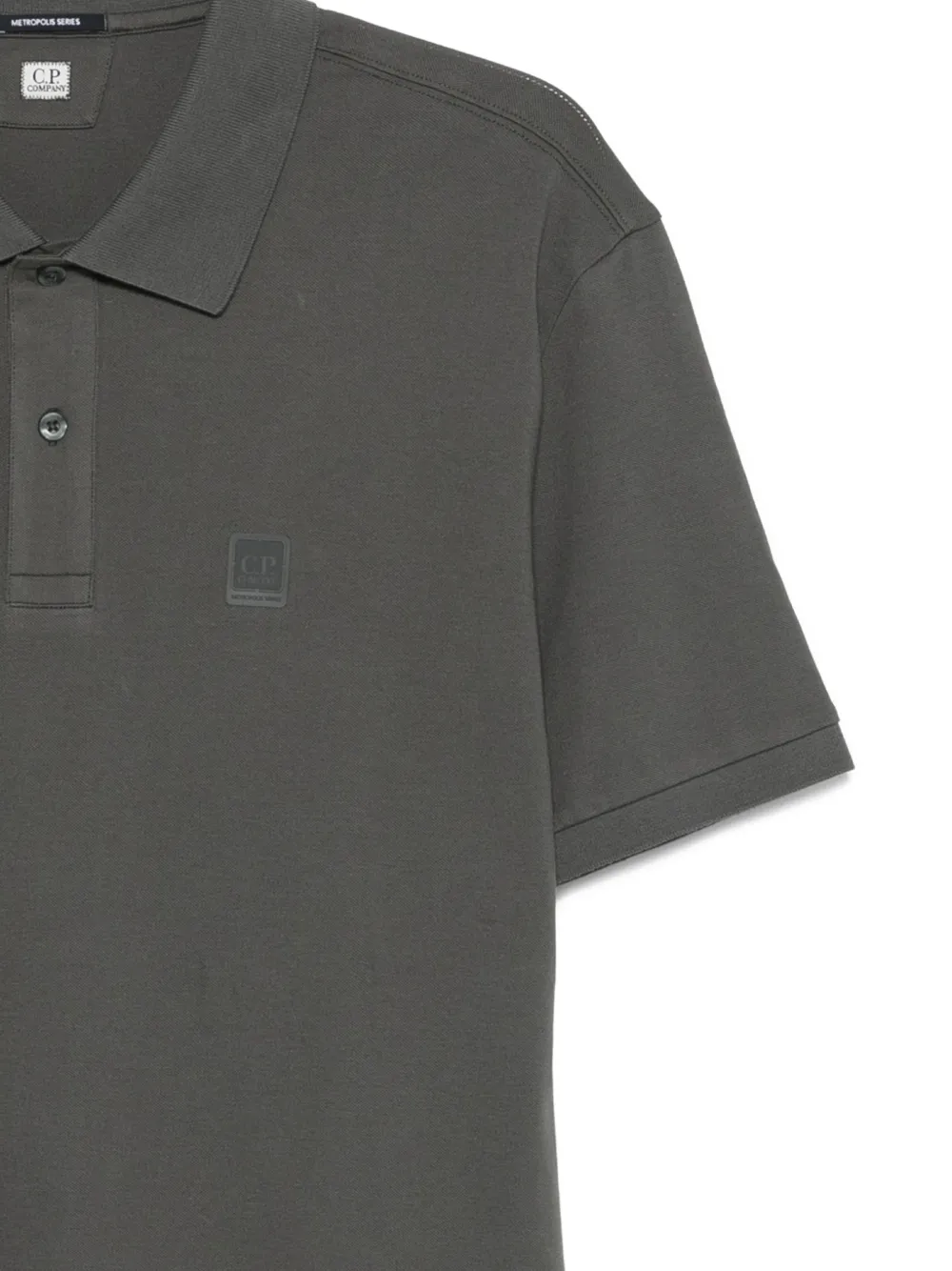 C.P. Company Poloshirt met logopatch Grijs