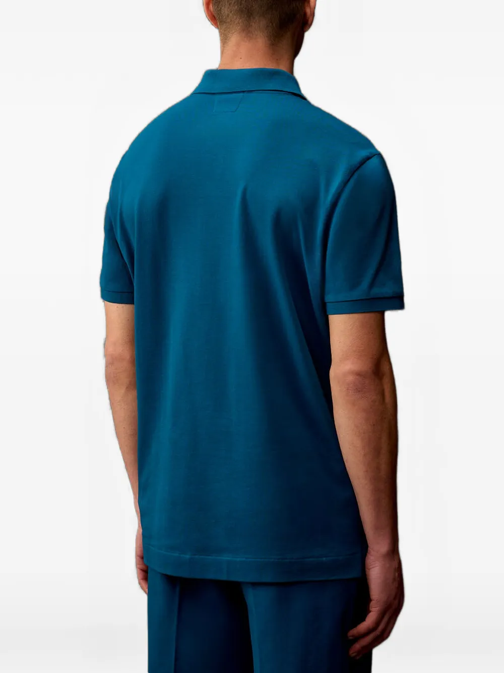 C.P. Company Poloshirt met knopen Blauw
