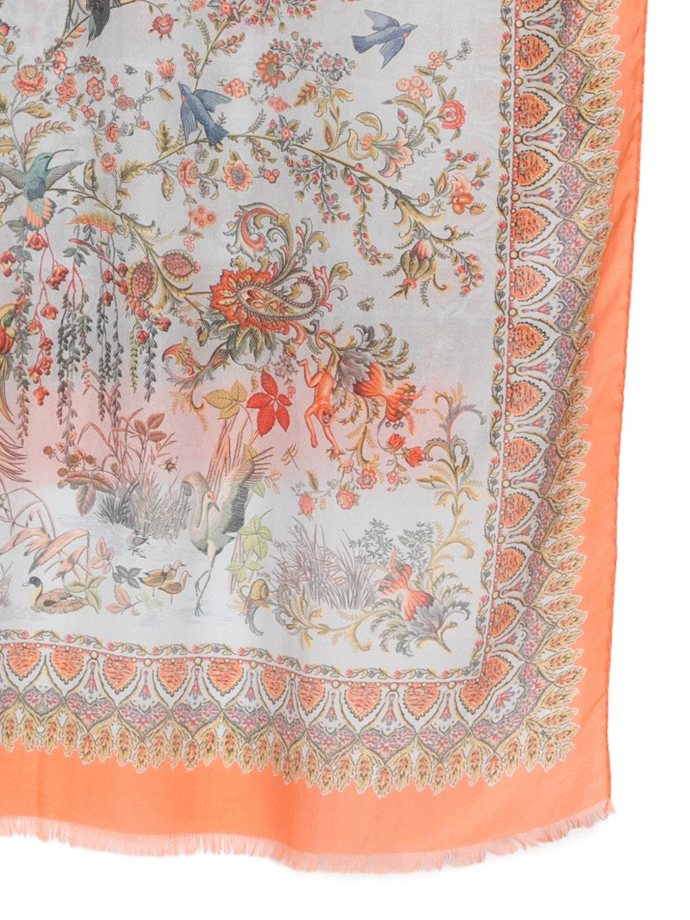 floral-pattern scarf