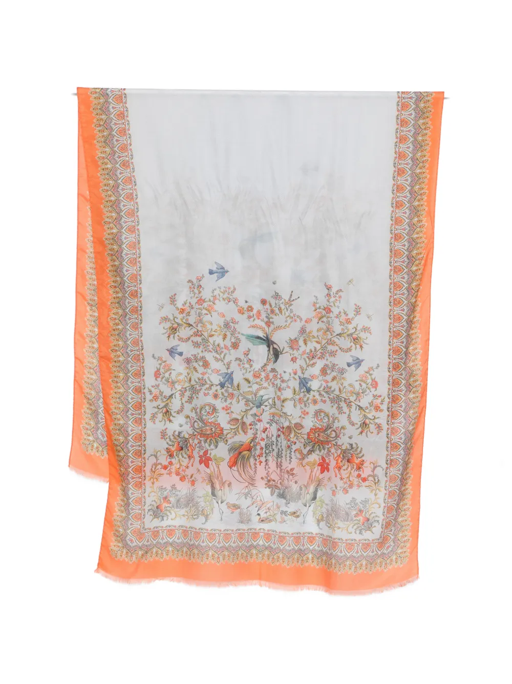 ETRO floral-pattern scarf - Toni neutri