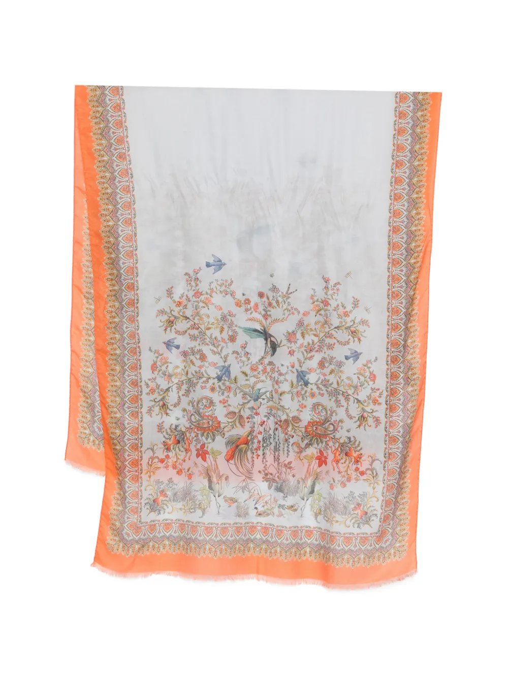 ETRO floral-pattern scarf - Toni neutri