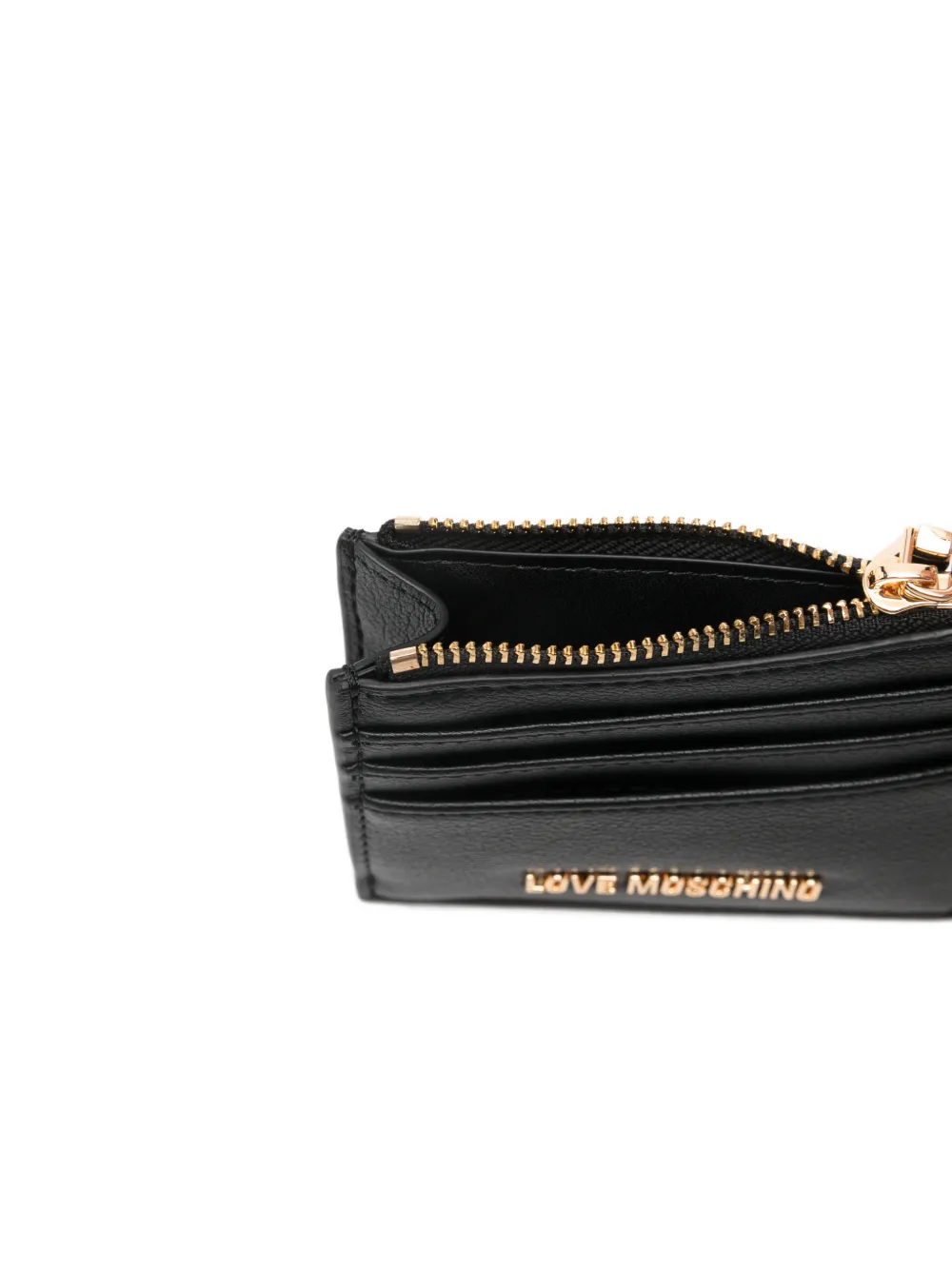 Love Moschino Porta-cartões Com Zíper e Coração | Preto | FARFETCH BR