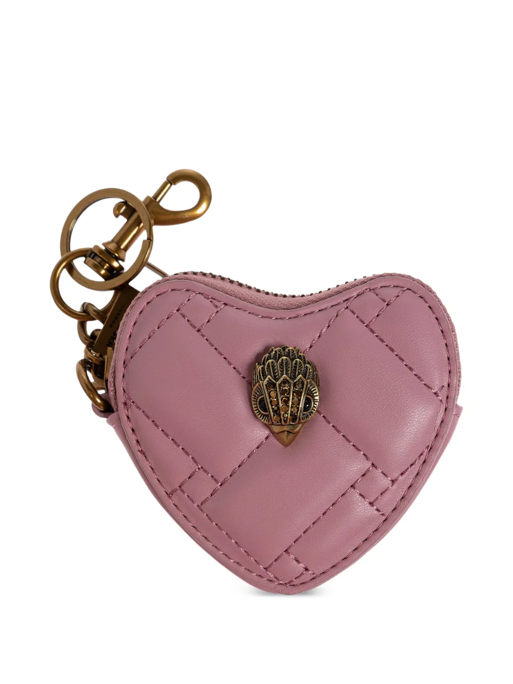 Kurt Geiger London quilted heart-shaped charm - Rosa