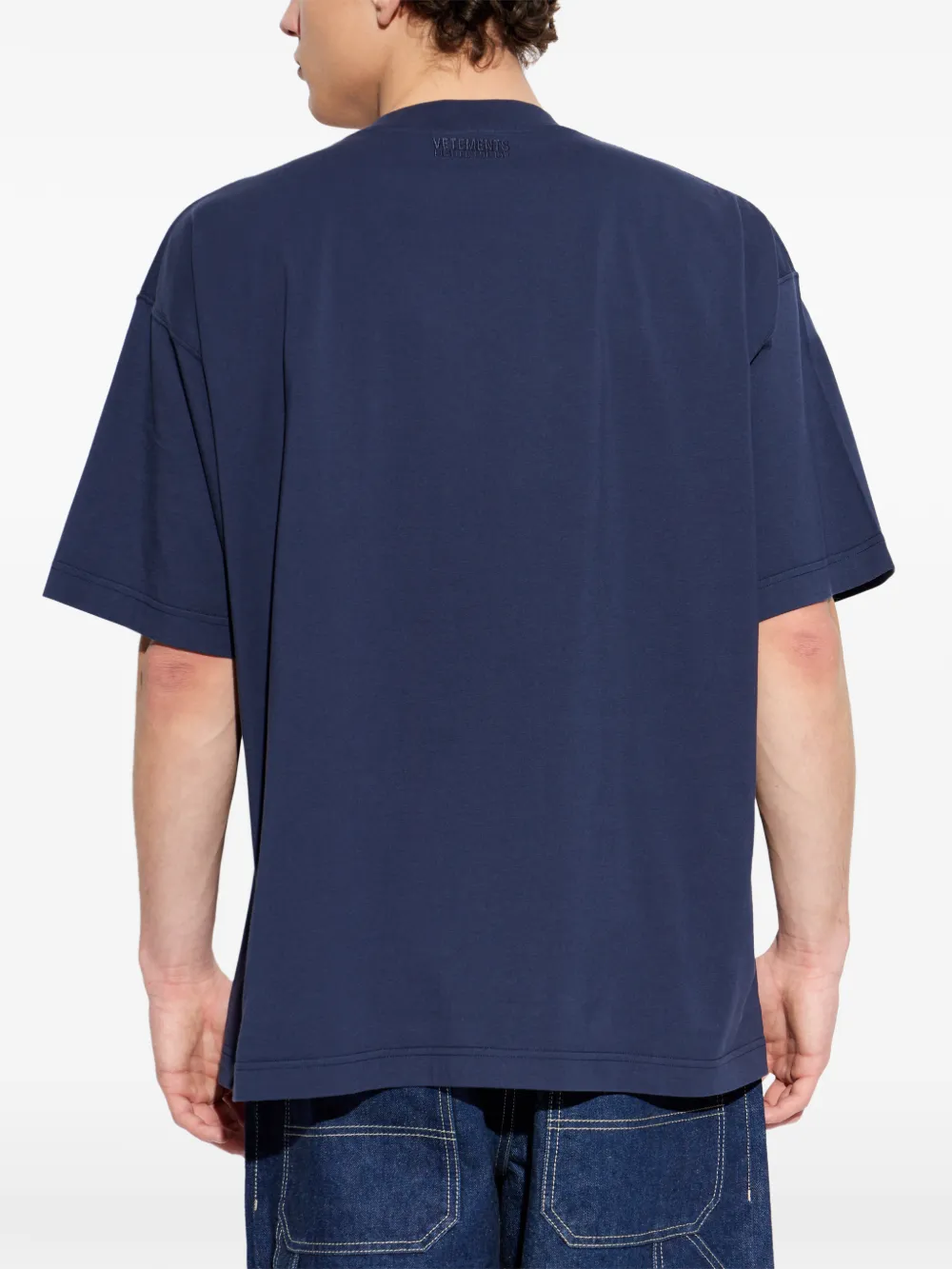 VETEMENTS T-shirt met print Blauw